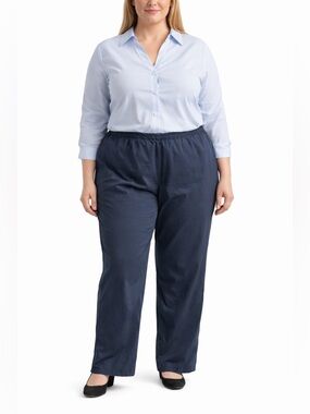 Cherokee grey elastic waist work pants